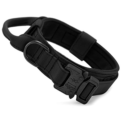 HUNTVP Collar Táctico para Perros con Mango de Control, Ajustable Collar de...