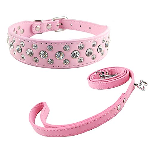 Newtensina Collar de Perro de Moda y Conjunto de Plomo Collar de Cachorros de...