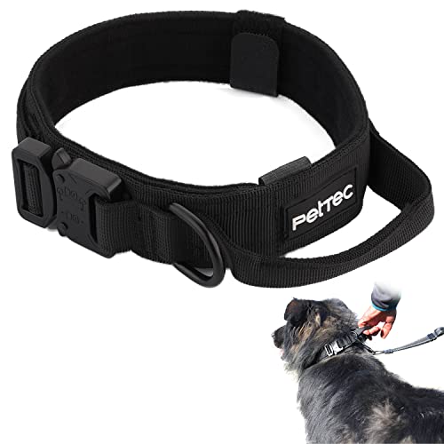 PetTec Collar para Perros Grandes - Grande, Ajustable, Nylon D200, Acolchado de...