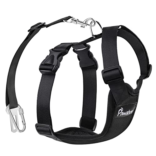 Pawaboo Cinturón de Arnés de Chaleco de Seguridad para Perros, Mascotas Arnés...