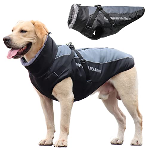 Abrigo para Perro Impermeable Chaqueta Abrigadora de Invierno Mediano Grande...