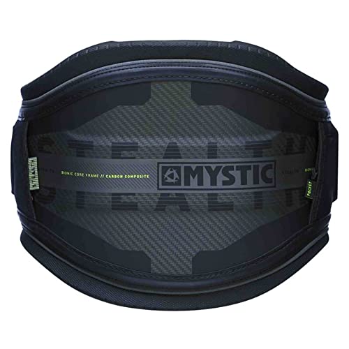 2020 Mystic Stealth Carbon Waist Harness No Spreader Bar - Black 200090 S