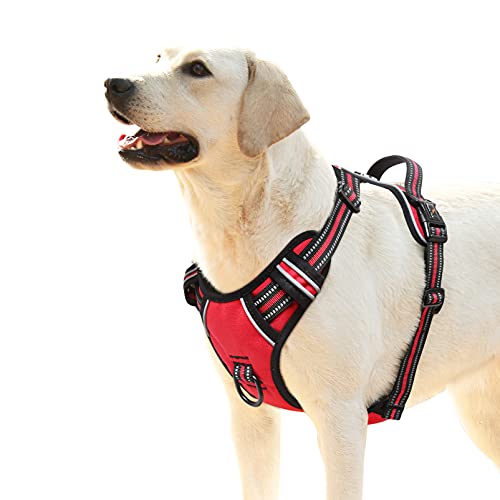 HEELE Arnés Antitirones, Suave y Acolchado para Perro Grande - Chaleco...