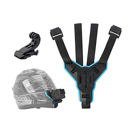 TELESIN Soporte de Mentón Casco de Motocicleta para GoPro Hero...