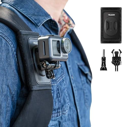 TELESIN Soporte de Correa de Hombro Compatible para cámara, Almohadilla de...