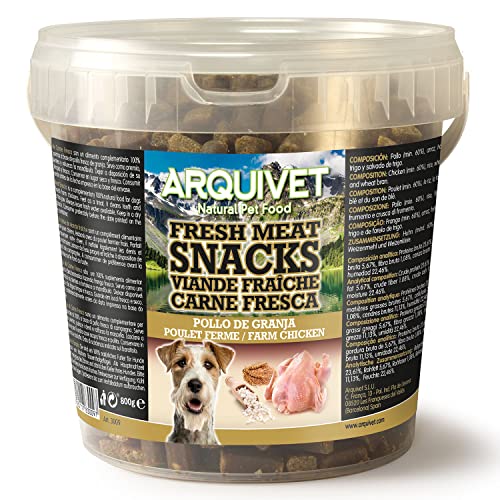 Arquivet Snacks de Carne Fresca de Pollo, 800 g, para Perros Adultos