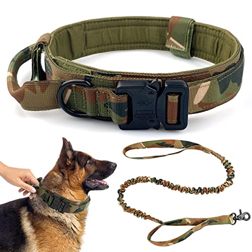 Collares Tácticos para Perros Collar K9 con Correa Perro Collares Ajustable con...