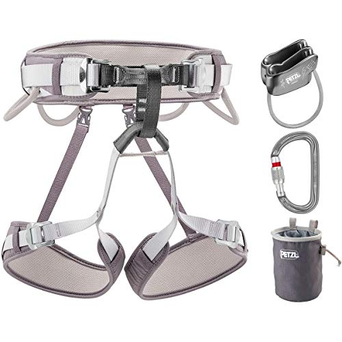 PETZL CORAX Kit Corrax-Juego de Escalada, Unisex-Adultos, Gris, 1