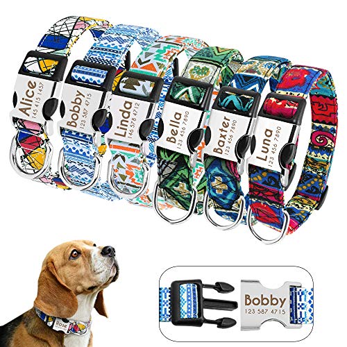 Didog - Collares personalizados para perros con hebilla de liberación rápida...
